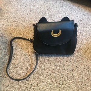 Black over the shoulder purse